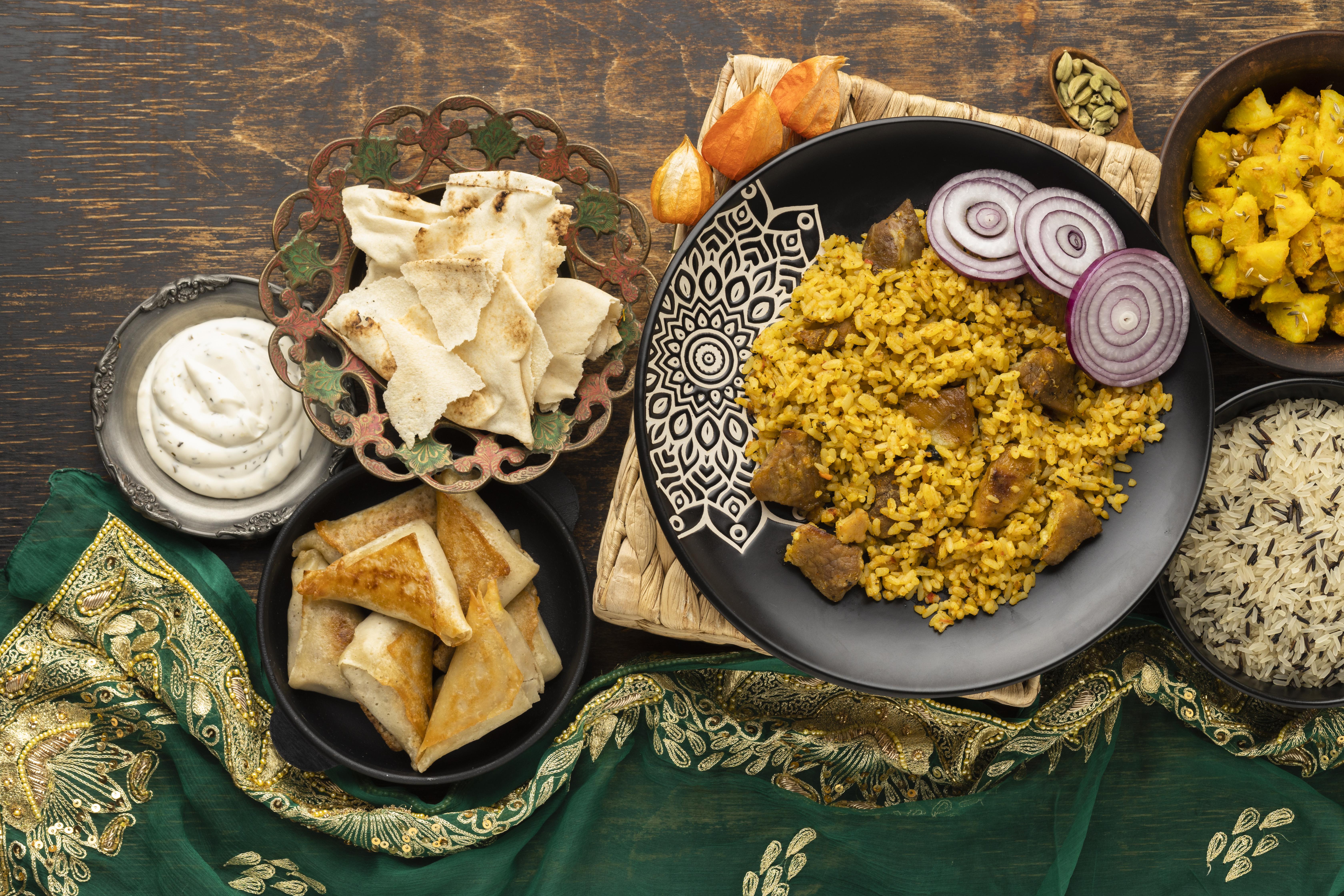 Traditional Indian Pure Vegetarian Meal